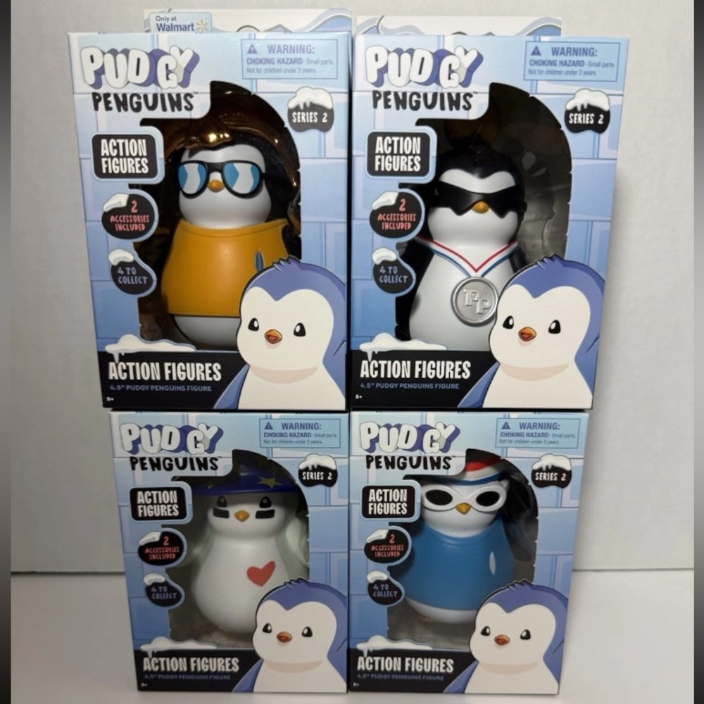 ‼️CLEARANCE‼️ 🐧 Pudgy Penguins Series 2: Complete Set of 4 figures